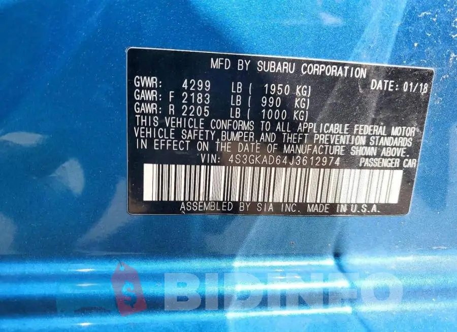 4S3GKAD64J3612974 Photo# 12