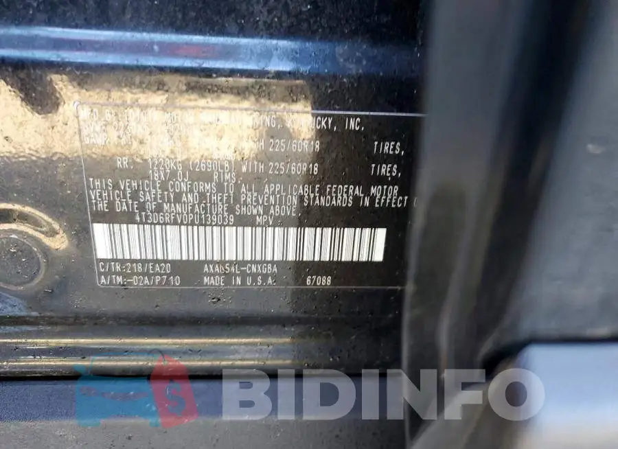 4T3D6RFV0PU139039 Photo# 14