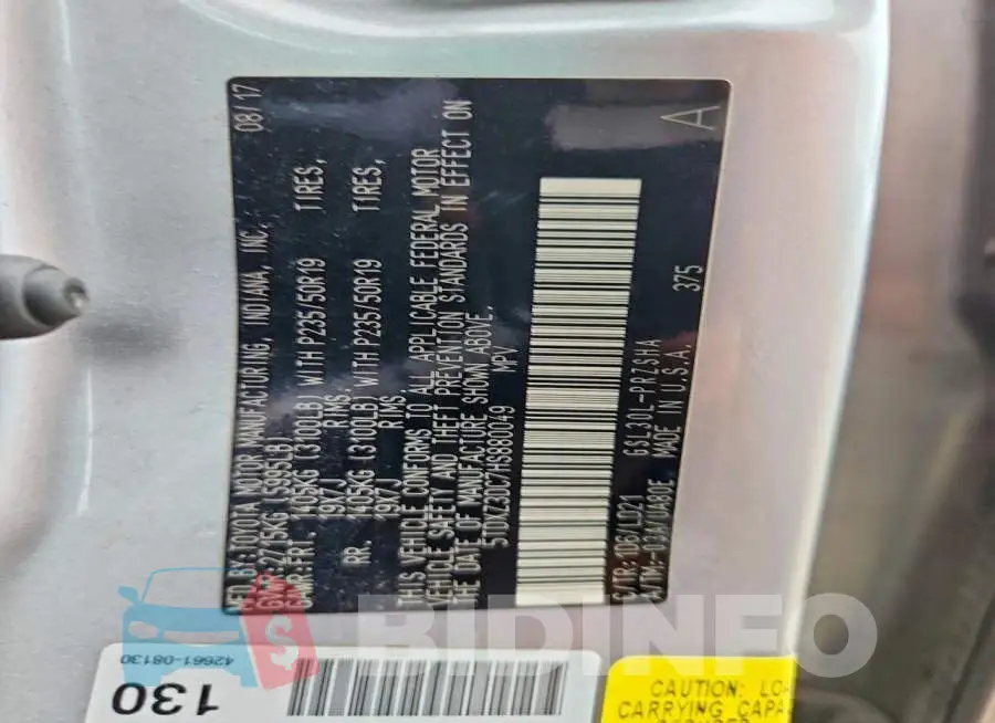5TDXZ3DC7HS880049 Photo# 14
