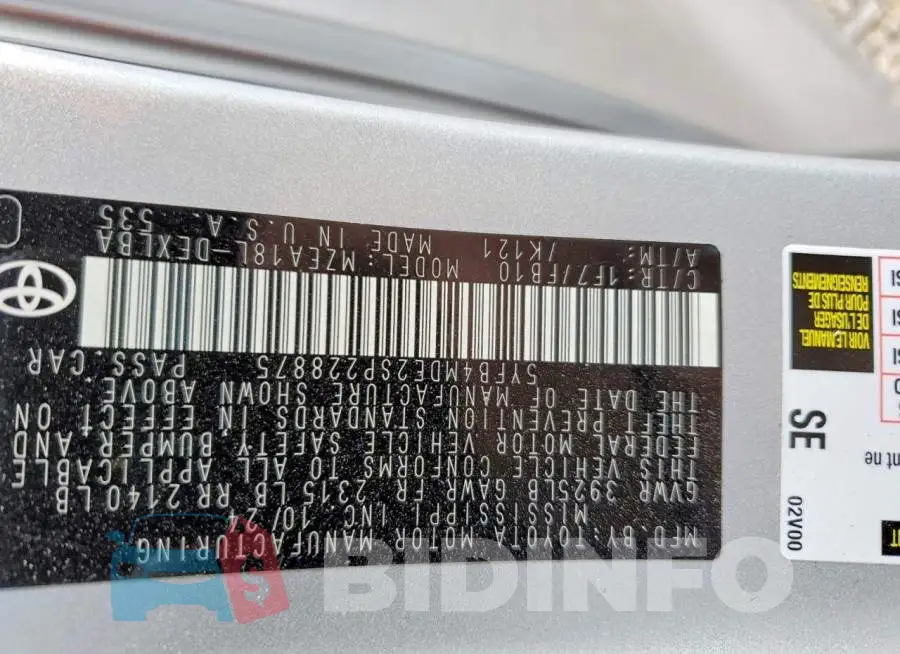 5YFB4MDE2SP228875 Photo# 12