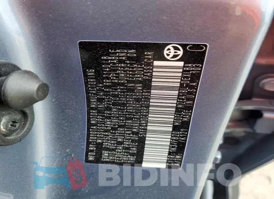 5YFB4MDE8RP167381 Photo# 12