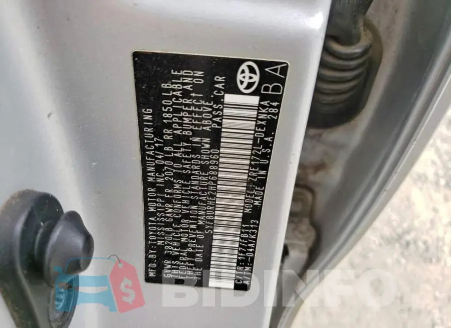 5YFBURHE2HP688960 Photo# 12