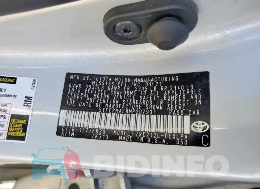 5YFEPMAE8MP207931 Photo# 12
