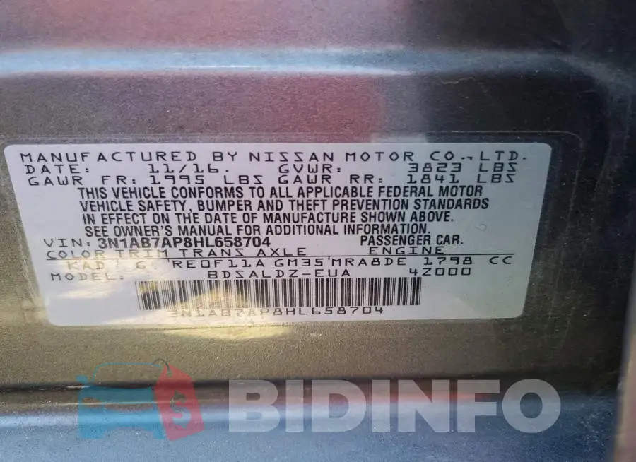 3N1AB7AP8HL658704 Photo# 12