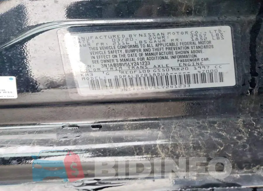 3N1AB8BV5LY241233 Photo# 12