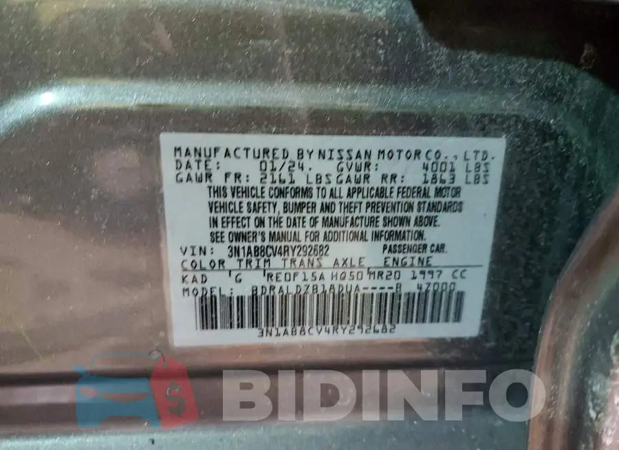 3N1AB8CV4RY292682 Photo# 13
