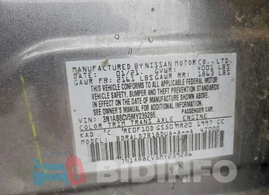 3N1AB8CV5MY239286 Photo# 13