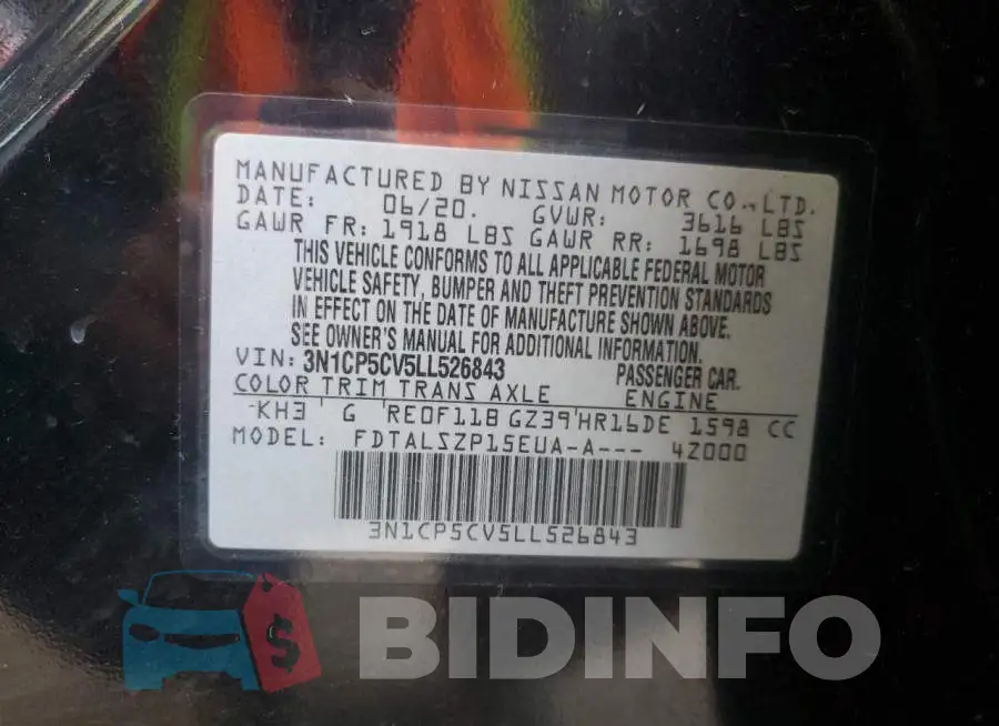 3N1CP5CV5LL526843 Photo# 13