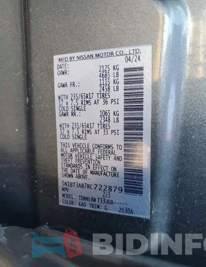 5N1BT3AB7RC722879 Photo# 13