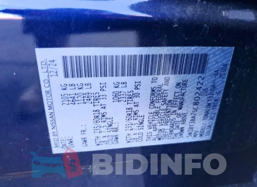 5N1BT3BA7SC802422 Photo# 13