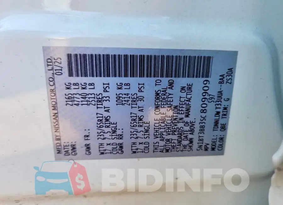 5N1BT3BB3SC809909 Photo# 13