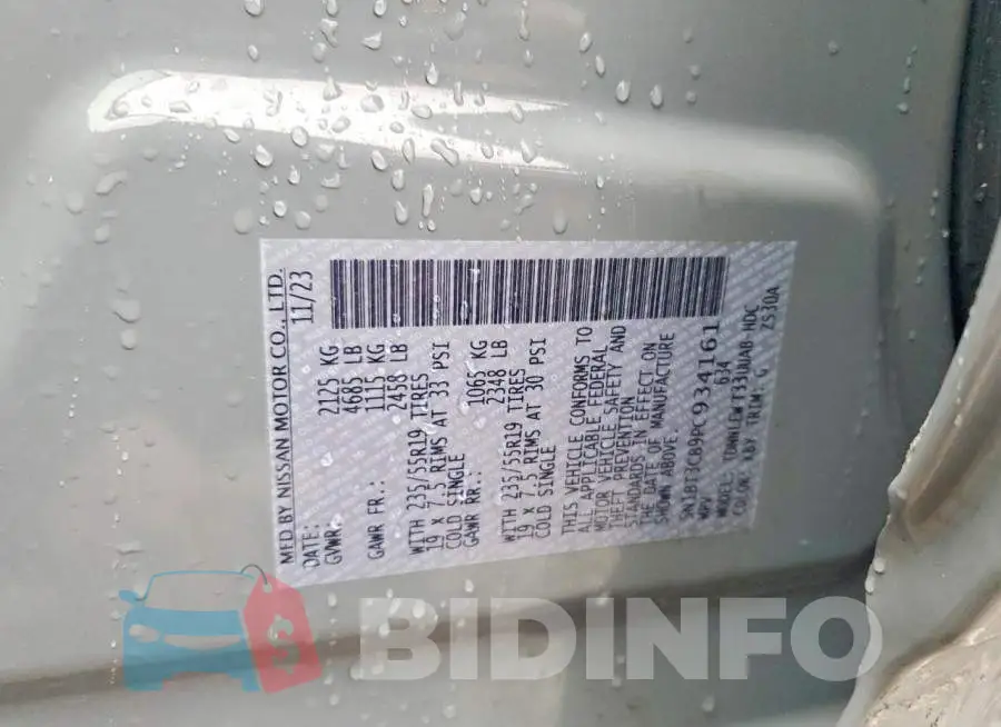 5N1BT3CB9PC934161 Photo# 13