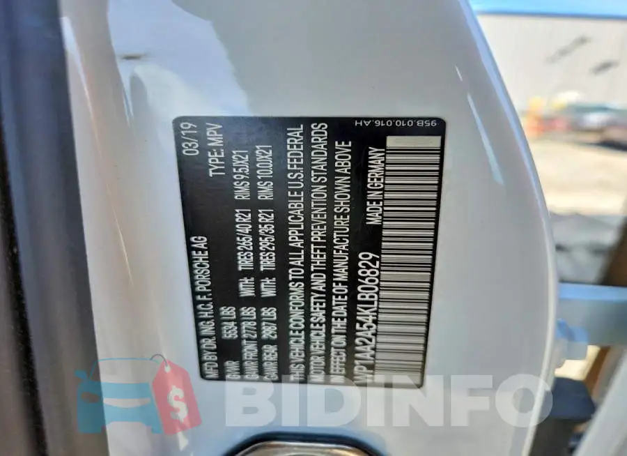WP1AA2A54KLB06829 Photo# 13
