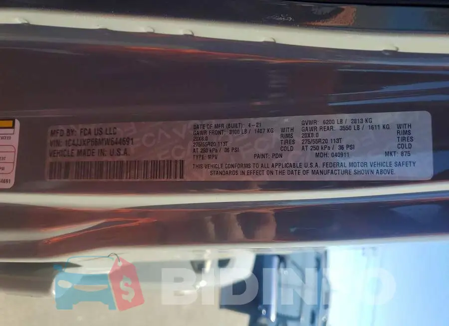 1C4JJXP66MW644691 Photo# 13