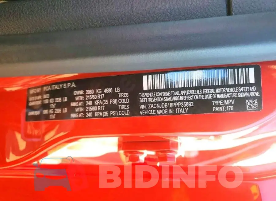 ZACNJDB18PPP35892 Photo# 13