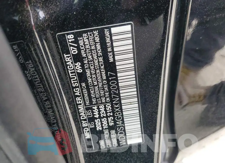 WDDSJ4GBXKN720017 Photo# 12