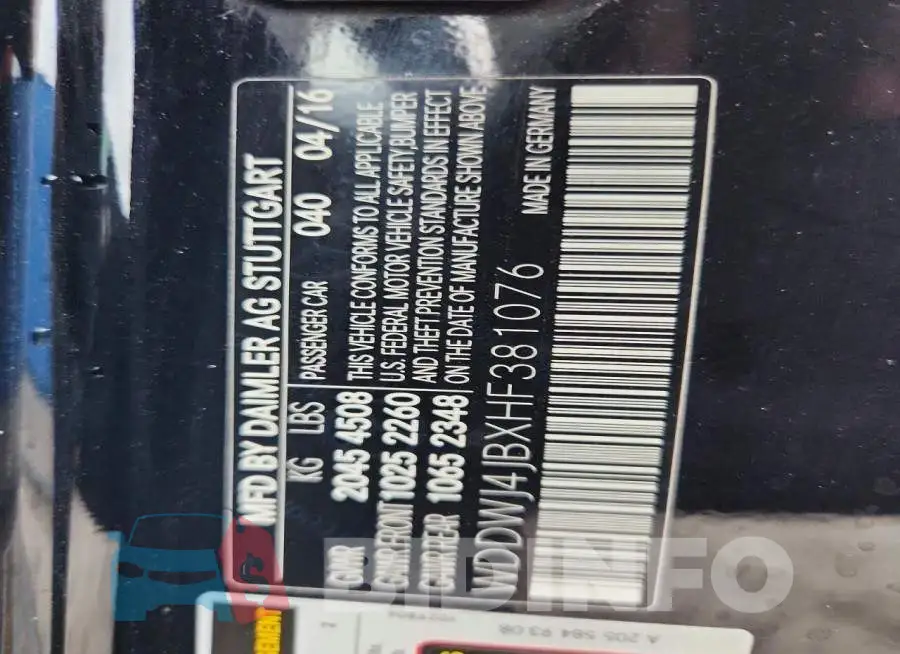 WDDWJ4JBXHF381076 Photo# 13