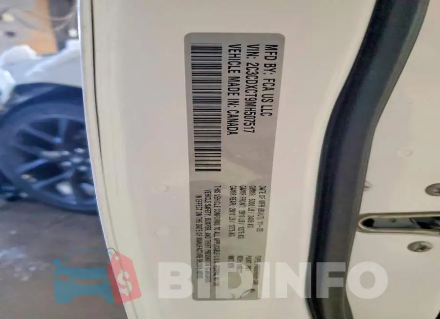 2C3CDXCT9MH507517 Photo# 12