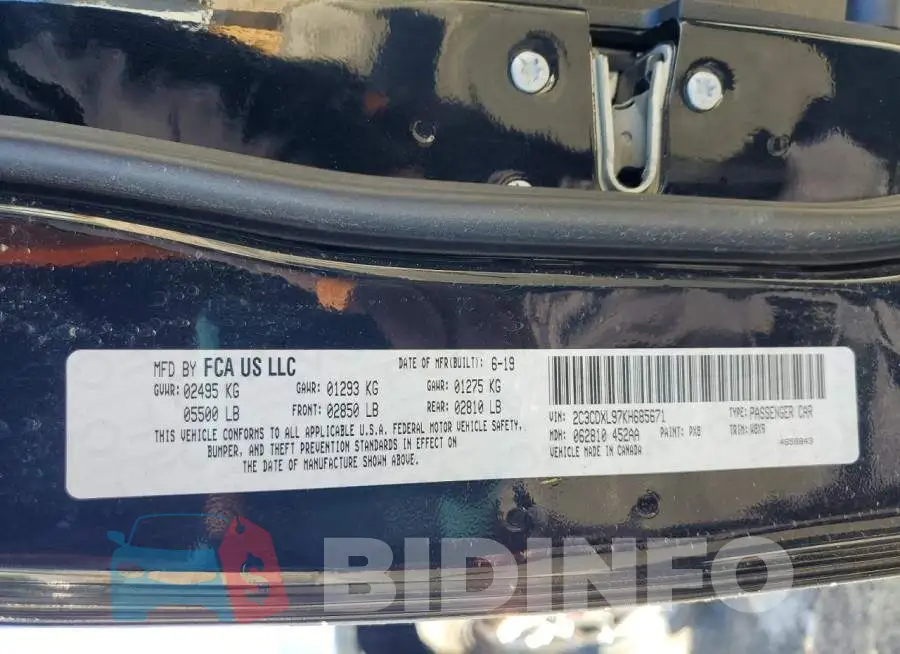 2C3CDXL97KH685671 Photo# 12
