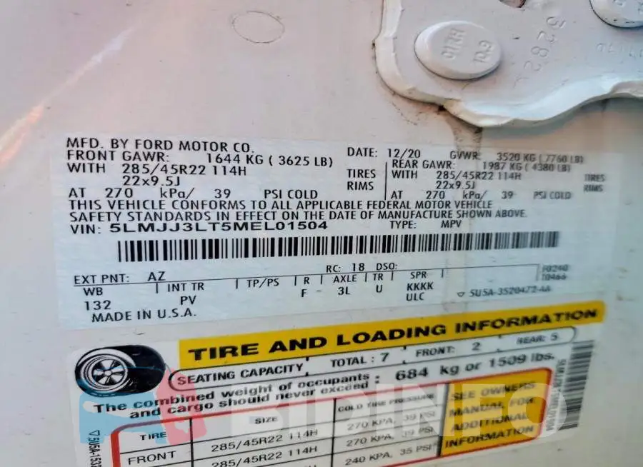 5LMJJ3LT5MEL01504 Photo# 13