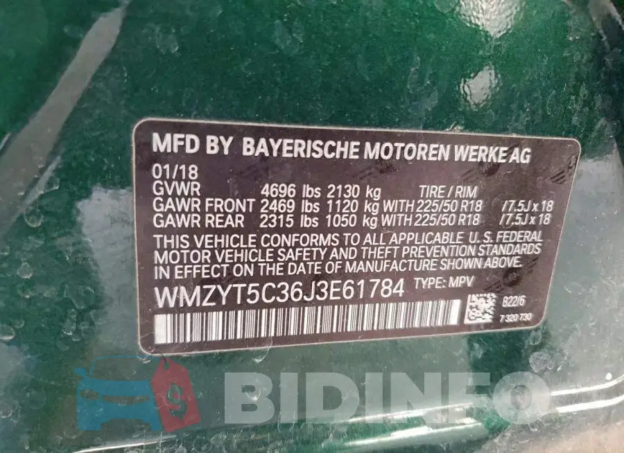 WMZYT5C36J3E61784 Photo# 12