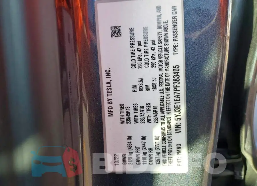 5YJ3E1EA7PF383405 Photo# 12