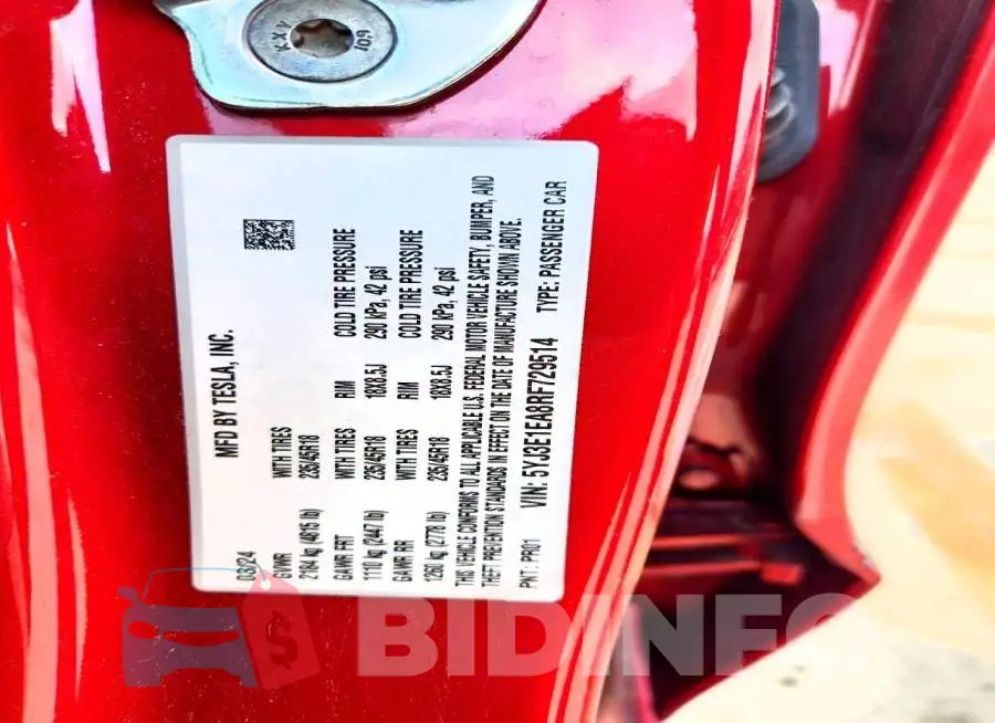 5YJ3E1EA8RF729514 Photo# 12
