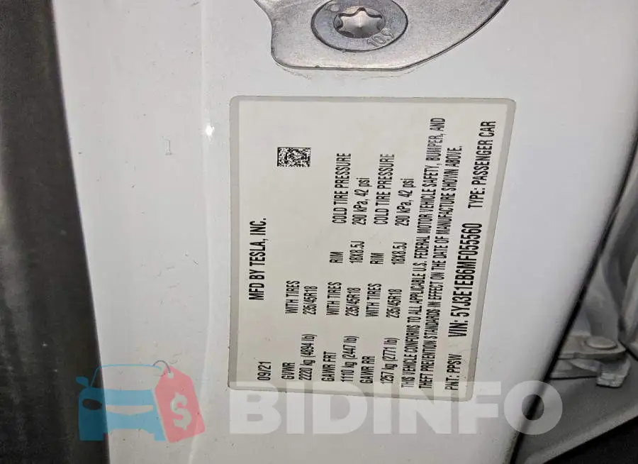 5YJ3E1EB6MF055560 Photo# 12