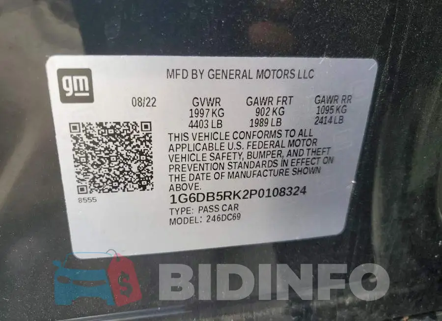 1G6DB5RK2P0108324 Photo# 12