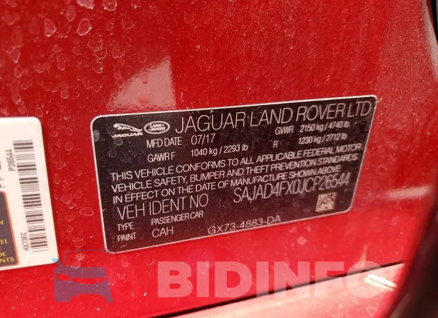 SAJAD4FX0JCP26544 Photo# 13