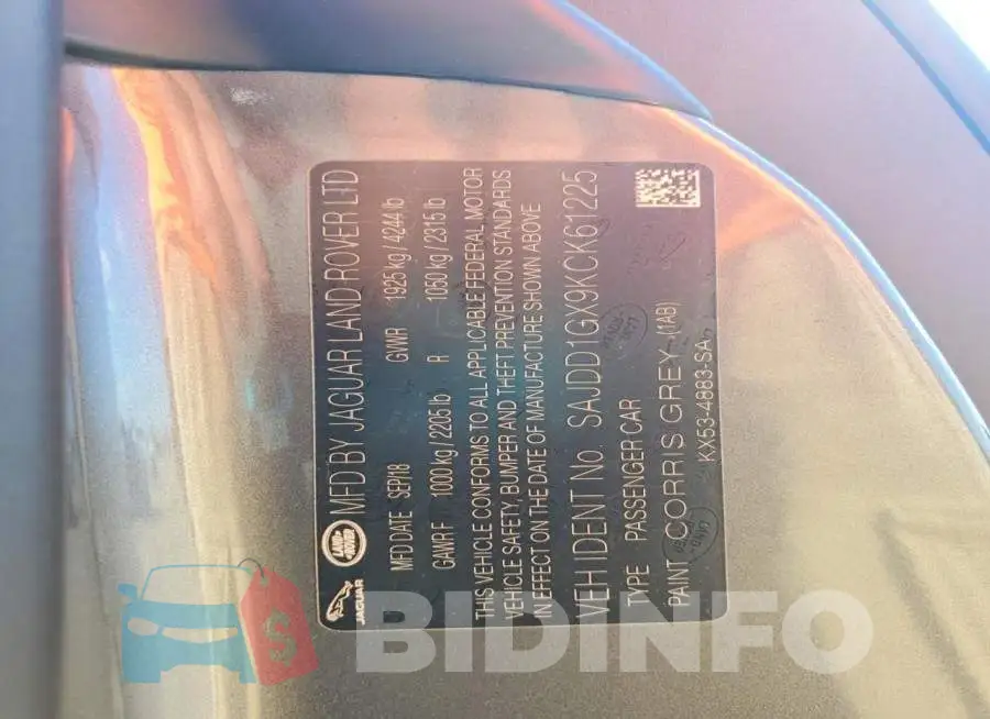 SAJDD1GX9KCK61225 Photo# 12