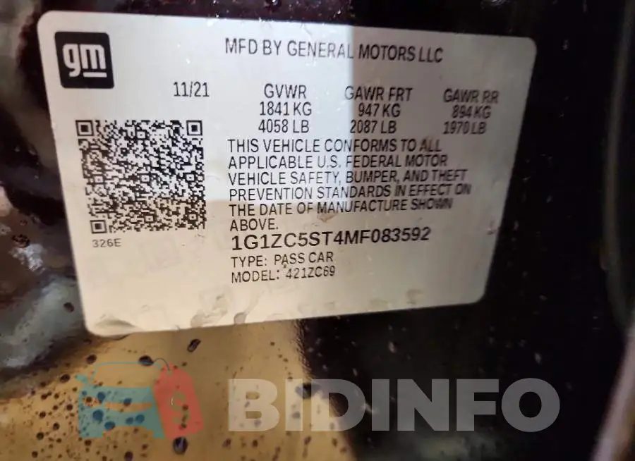 1G1ZC5ST4MF083592 Photo# 12