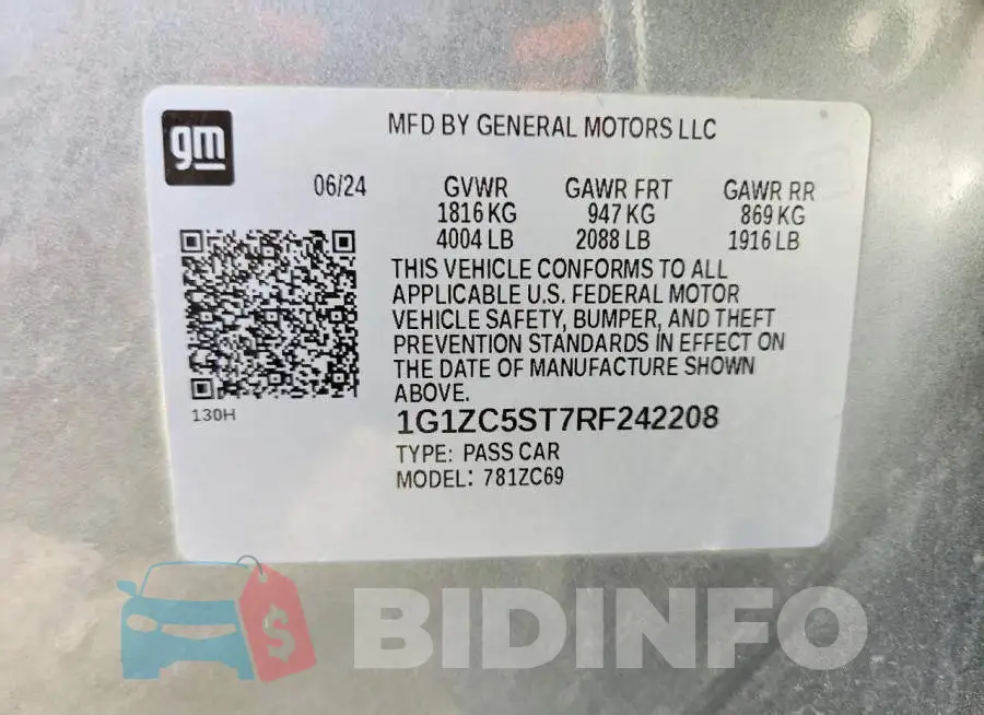 1G1ZC5ST7RF242208 Photo# 13
