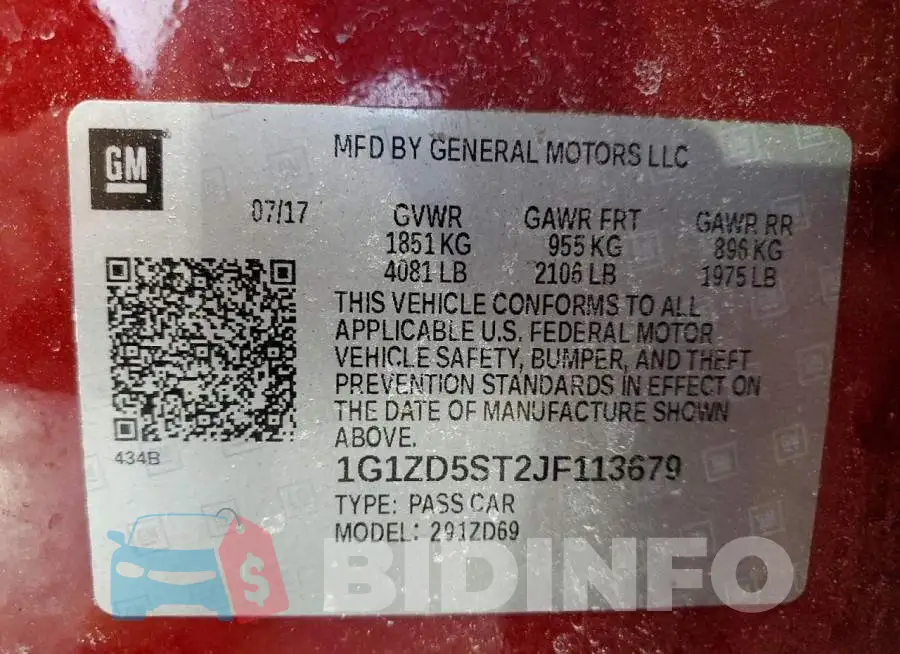 1G1ZD5ST2JF113679 Photo# 12