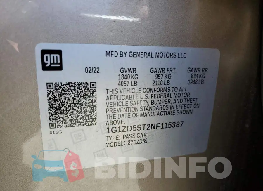 1G1ZD5ST2NF115387 Photo# 12