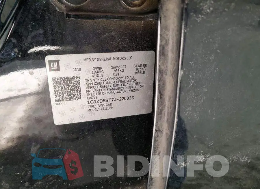 1G1ZD5ST7JF220033 Photo# 12