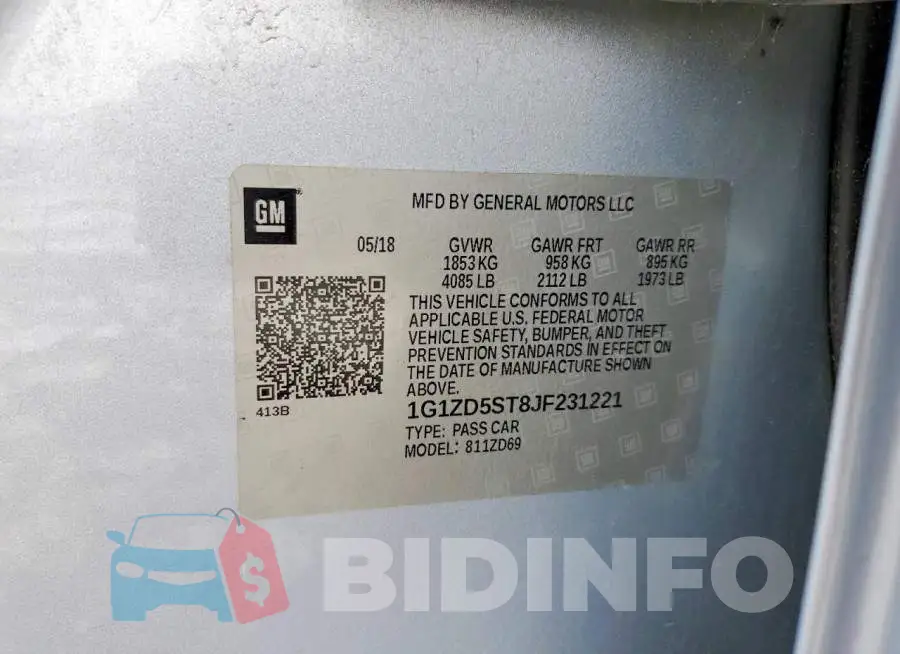 1G1ZD5ST8JF231221 Photo# 12