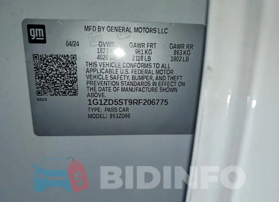 1G1ZD5ST9RF206775 Photo# 12