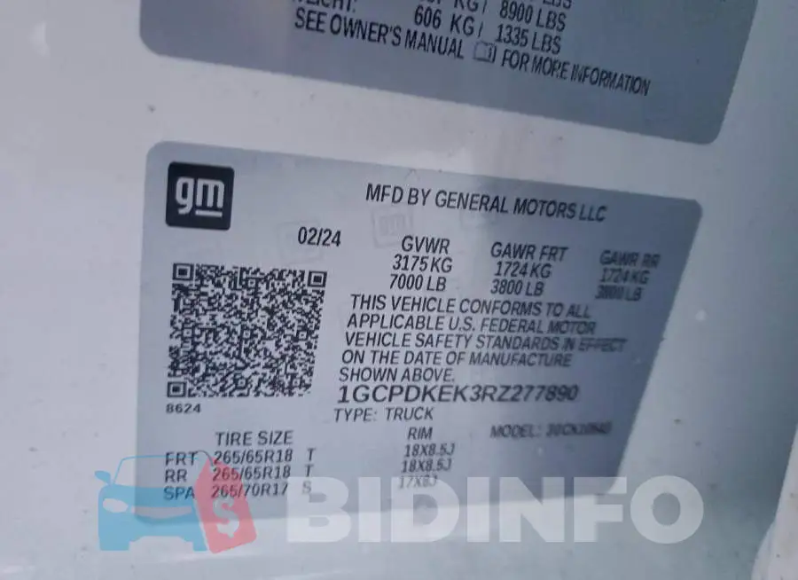 1GCPDKEK3RZ277890 Photo# 12
