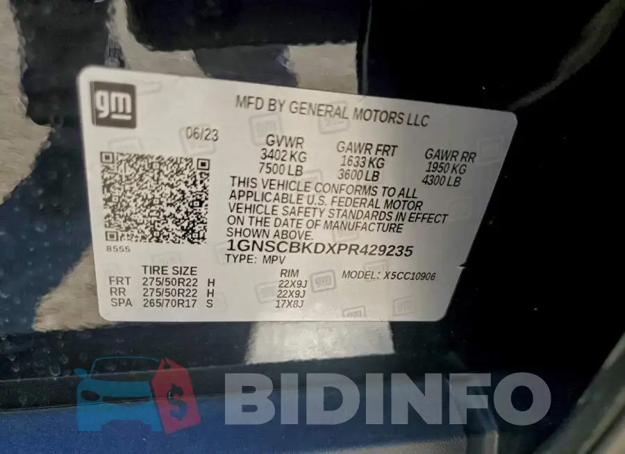 1GNSCBKDXPR429235 Photo# 13