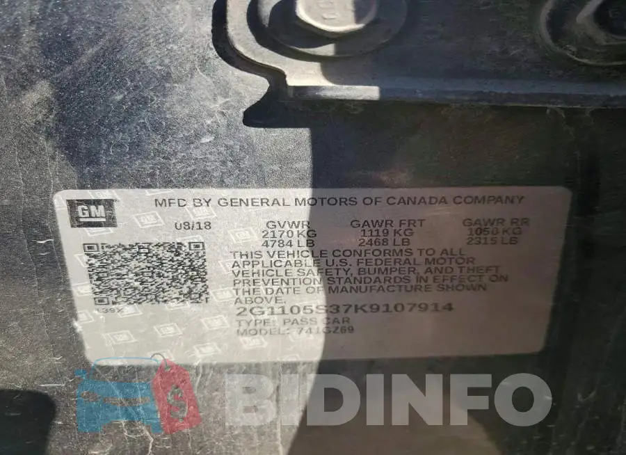 2G1105S37K9107914 Photo# 12