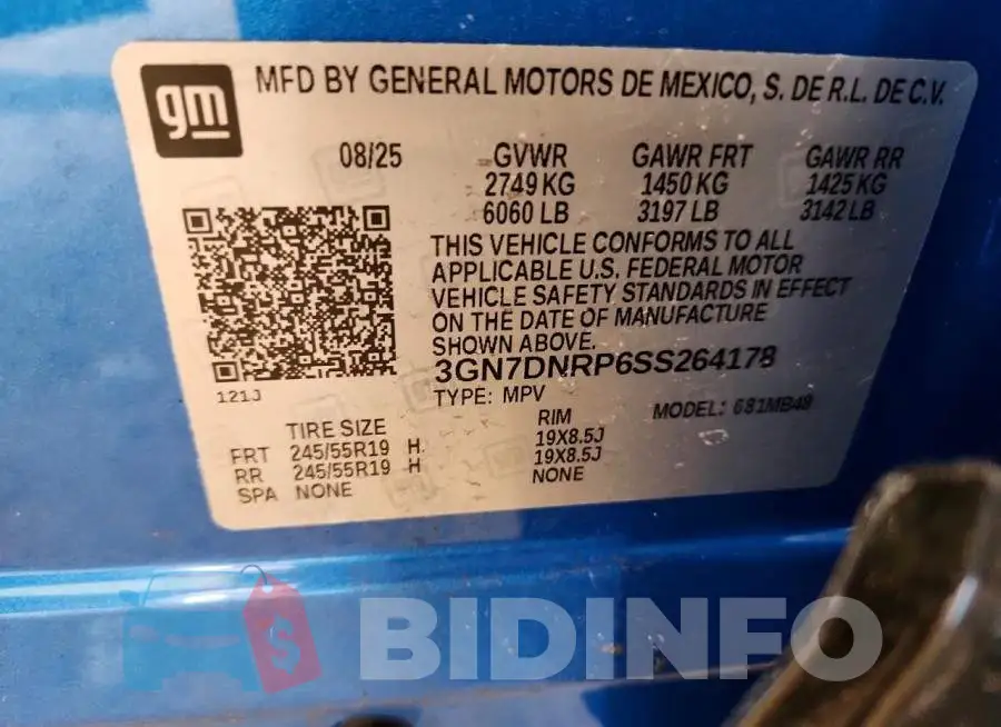 3GN7DNRP6SS264178 Photo# 12