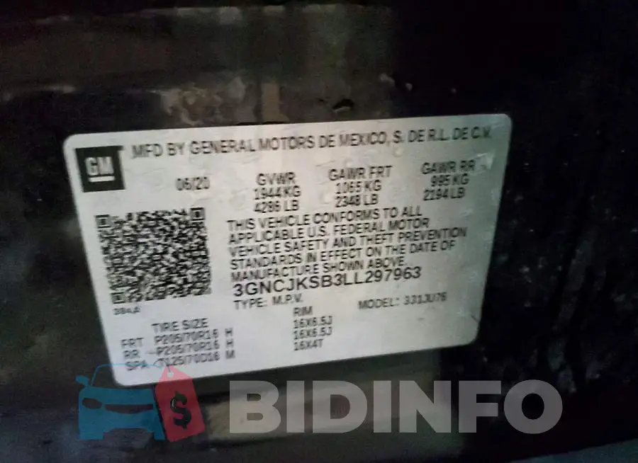 3GNCJKSB3LL297963 Photo# 14