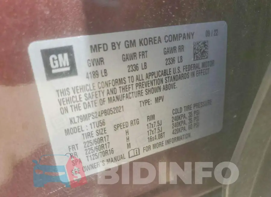 KL79MPS24PB052021 Photo# 13