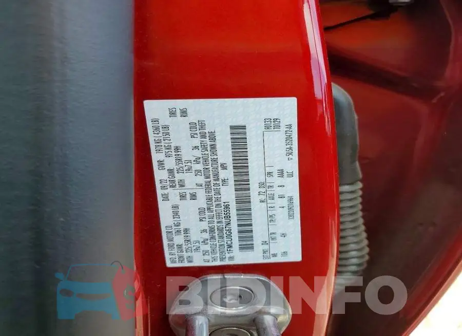 1FMCU0G67NUB55961 Photo# 13