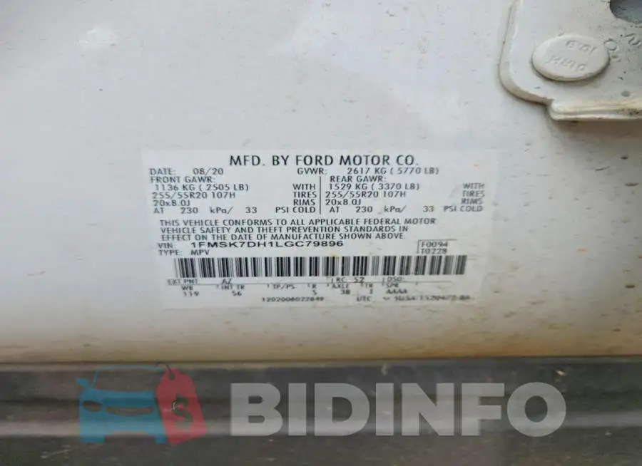 1FMSK7DH1LGC79896 Photo# 14