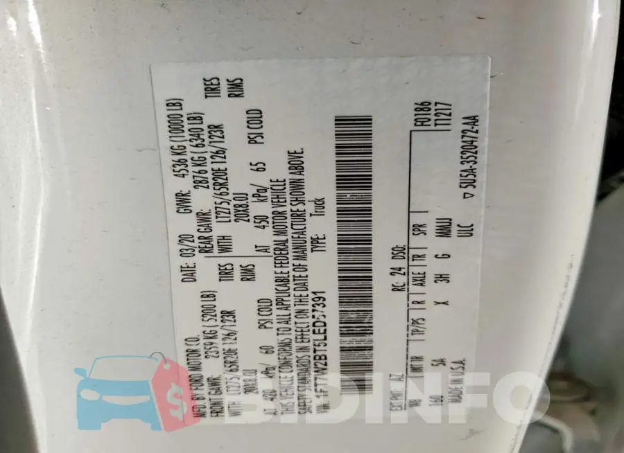 1FT7W2BT5LED57391 Photo# 13