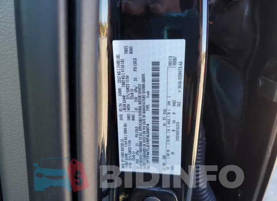 1FTFW7LD1RFA30974 Photo# 12