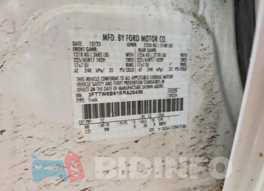 3FTTW8B91RRA28456 Photo# 12