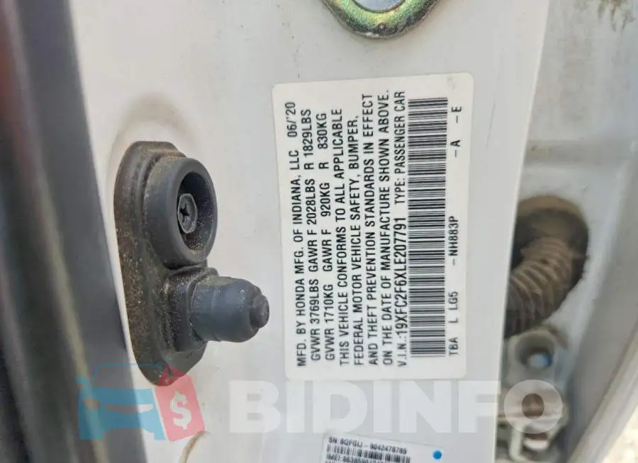 19XFC2F6XLE207791 Photo# 12